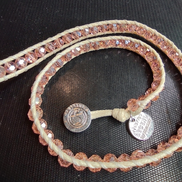 Legend By Shelley Necklace Wrap Limited Edition Multi-Tone Pink Crystals 25" - Picture 15 of 15